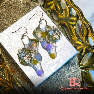 Heart-shape cubic zirconia component with resin & natural crystals sterling silver earrings 心形鋯石配件配樹脂及天然水晶純銀耳環 Heart-shape cubic zirconia component with resin & natural crystals sterling silver earrings 心形鋯石配件配樹脂及天然水晶純銀耳環